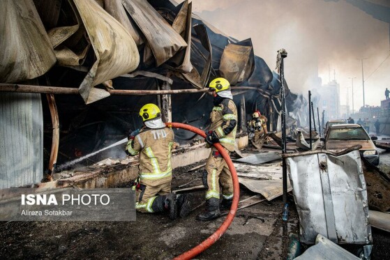 آتشسوزی بازار بزرگ جنت - تهران