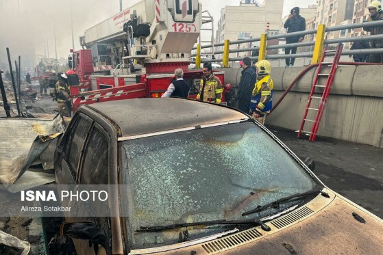 آتشسوزی بازار بزرگ جنت - تهران