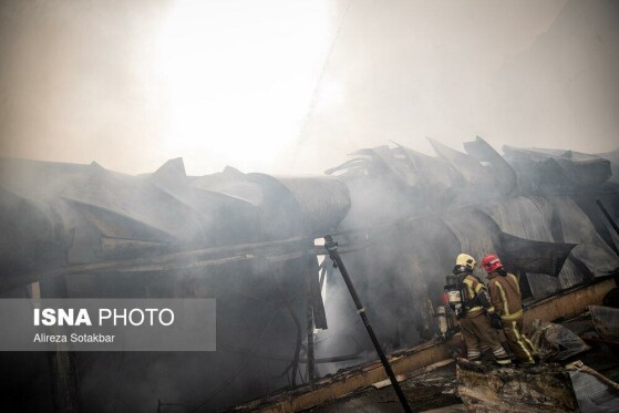 آتشسوزی بازار بزرگ جنت - تهران