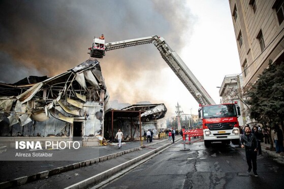 آتشسوزی بازار بزرگ جنت - تهران
