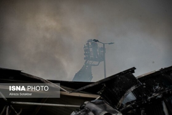 آتشسوزی بازار بزرگ جنت - تهران