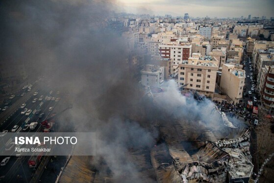 آتشسوزی بازار بزرگ جنت - تهران