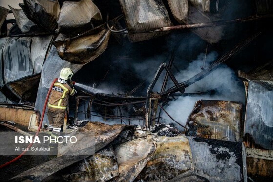 آتش‌سوزی بازار بزرگ جنت‌ - تهران