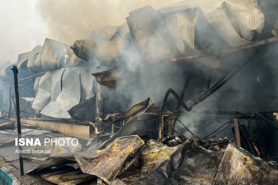 آتشسوزی بازار بزرگ جنت - تهران