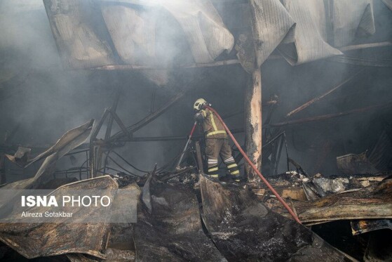 آتشسوزی بازار بزرگ جنت - تهران