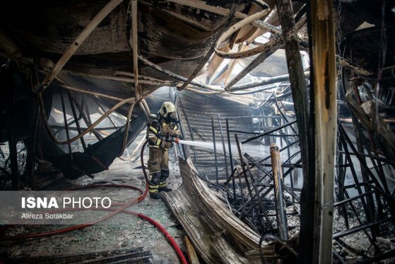 آتش‌سوزی بازار بزرگ جنت‌ - تهران