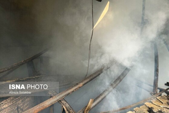 آتشسوزی بازار بزرگ جنت - تهران