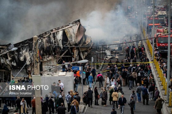 آتش‌سوزی بازار بزرگ جنت‌ - تهران