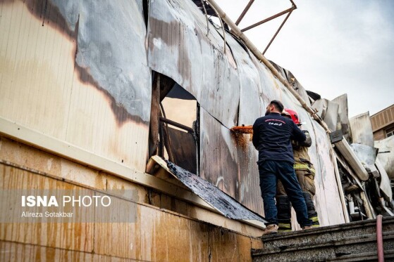 آتشسوزی بازار بزرگ جنت - تهران