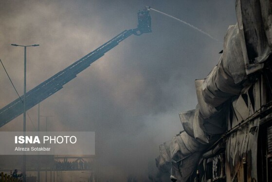 آتشسوزی بازار بزرگ جنت - تهران