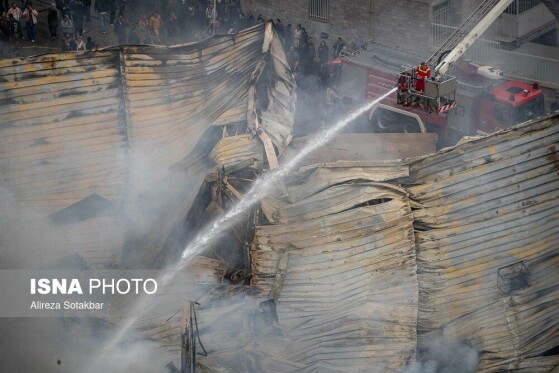 آتش‌سوزی بازار بزرگ جنت‌ - تهران