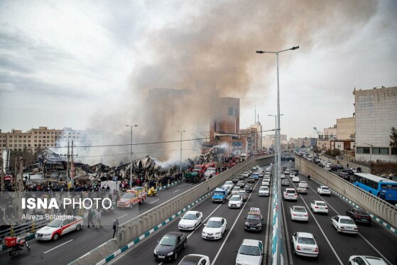 آتشسوزی بازار بزرگ جنت - تهران
