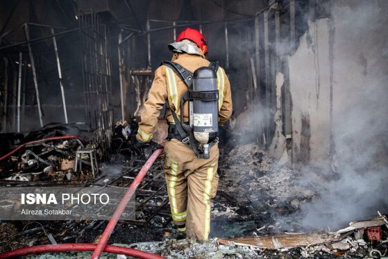 آتشسوزی بازار بزرگ جنت - تهران