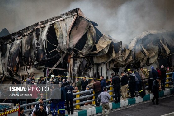 آتشسوزی بازار بزرگ جنت - تهران