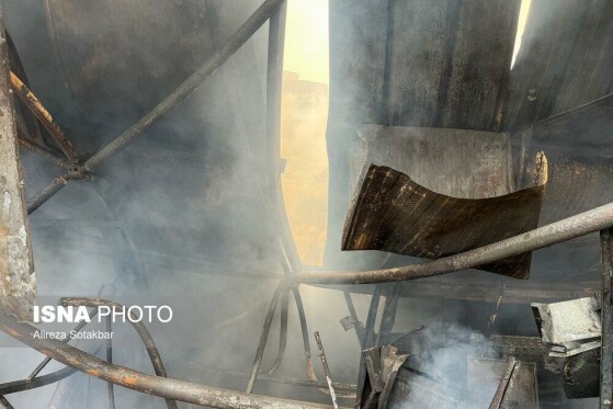 آتشسوزی بازار بزرگ جنت - تهران