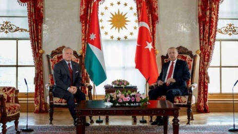 رایزنی اردوغان و پادشاه اردن درباره پرونده‌های سوریه، غزه و ایران
