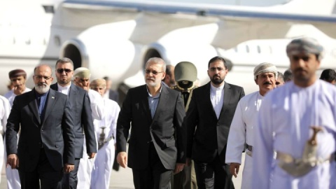 لاریجانی وارد مسقط شد