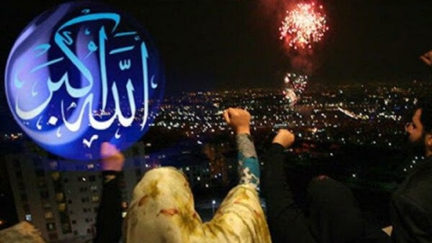 مردم ایران بانگ «الله اکبر» سر دادند