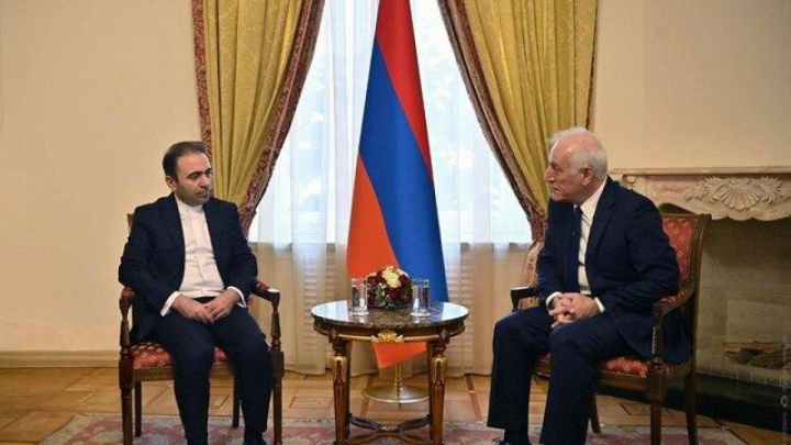 رایزنی دیپلمات ایرانی با رئیس‌جمهور ارمنستان