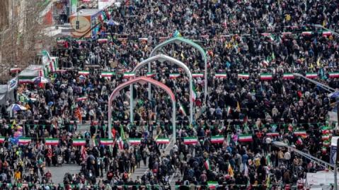 گزارش تصویری/ راهپیمایی ۲۲ بهمن در تهران