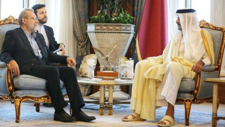 دبیر شورای عالی امنیت ملی با امیر قطر دیدار کرد