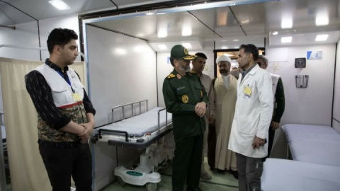 افتتاح هفتاد و یکمین بیمارستان سیار فوق تخصصی در زاهدان