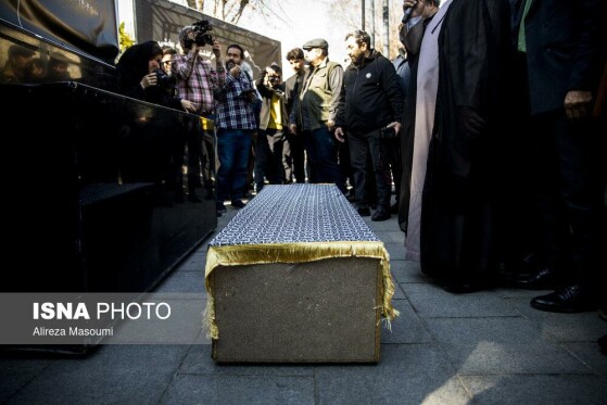 مراسم تشییع پیکر «عنایت بخشی