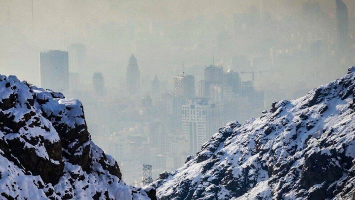 بارش برف و کولاک در ارتفاعات تهران