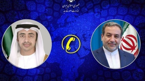 تماس تلفنی وزرای خارجه ایران و امارت متحده عربی/ بررسی آخرین تحولات منطقه
