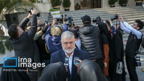 گزارش تصویری/ اعضای هیأت دولت در جمع خبرنگاران