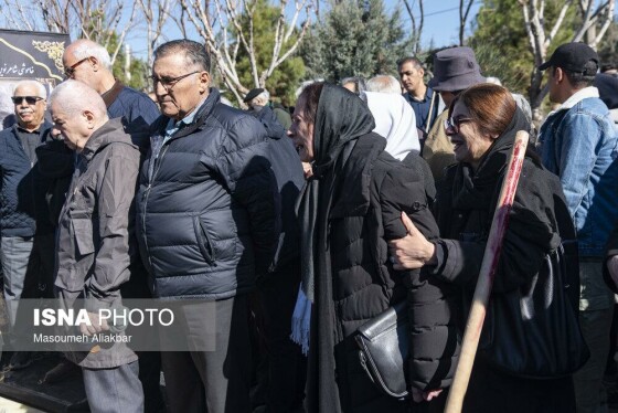 تشییع پیکر علی باباچاهی - بهشت سکینه کرج