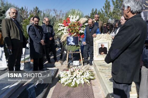 تشییع پیکر علی باباچاهی - بهشت سکینه کرج