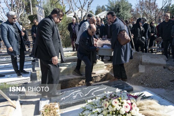 تشییع پیکر علی باباچاهی - بهشت سکینه کرج