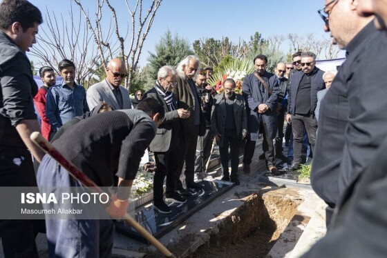 تشییع پیکر علی باباچاهی - بهشت سکینه کرج