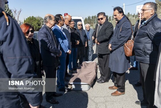 تشییع پیکر علی باباچاهی - بهشت سکینه کرج