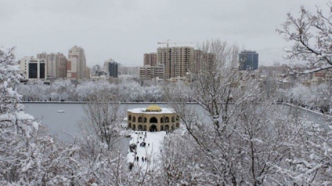 فیلم/ بارش برف در تبریز