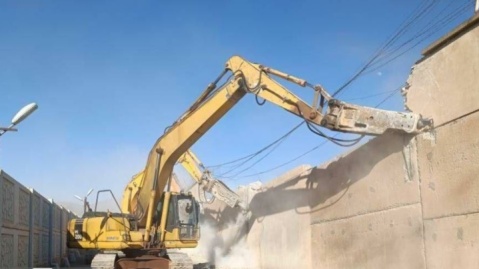 تخریب دیوار «زندان رجایی‌شهر» کرج کمتر از ۴۸ ساعت