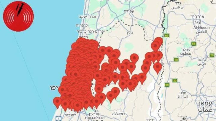 ۴۲۴ نقطه در فلسطین اشغالی زیر آژیر قرمز؛ تل‌آویو در وضعیت اضطراری