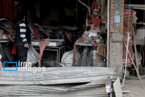 آثار حمله شب گذشته به منطقه ۱۵ خرداد