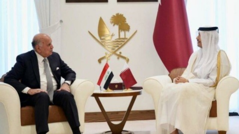 گفت‌وگوی تلفنی وزیران خارجه عراق و قطر