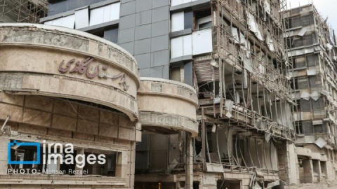 گزارش تصویری/ آسیب جدی به بیمارستان گاندی و چند ساختمان مسکونی