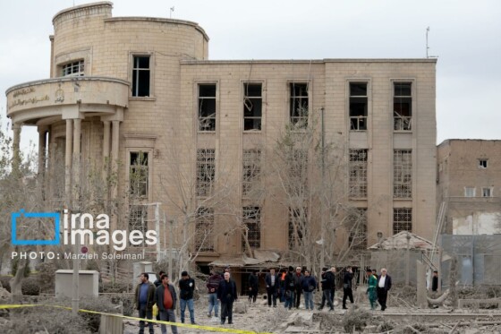 آثار حمله شب گذشته به منطقه ۱۵ خرداد