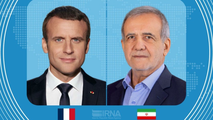 مکرون در تماس با پزشکیان: بیش از هر زمان دیگری به یک راه‌حل دیپلماتیک نیاز است