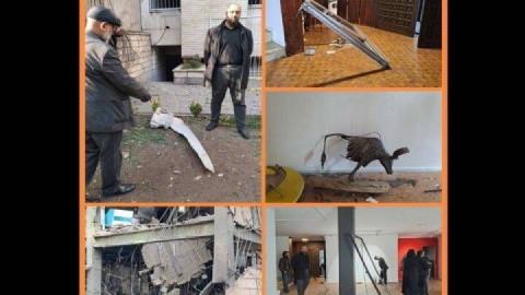 یک گالری هدف حمله آمریکا و رژیم صهیونیستی قرار گرفت