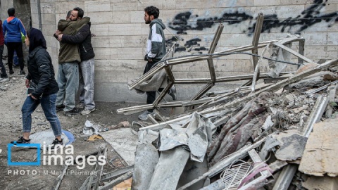 گزارش تصویری/ آثار حملات هوایی آمریکا و رژیم صهیونیستی به مناطق مسکونی