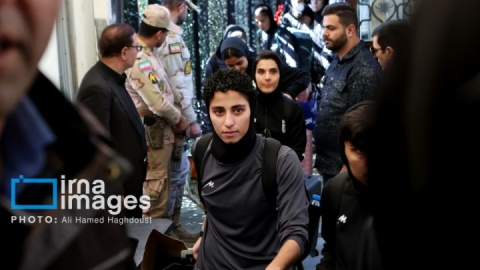 گزارش تصویری/ بازگشت اعضای تیم ملی فوتبال زنان ایران به آغوش میهن