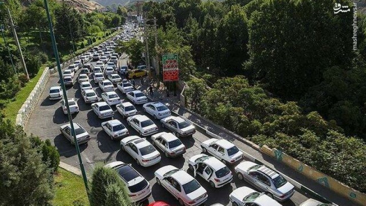 ترافیک نیمه‌سنگین در محورهای شمالی/ بارش برف و باران در ارتفاعات چالوس