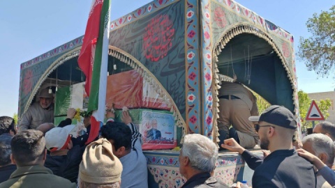 فیلم/  تشییع پیکر شهید کمال خرازی