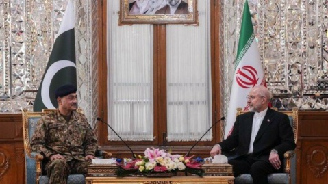 فرمانده ارتش پاکستان با رئیس مجلس دیدار کرد