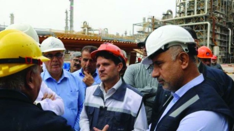 بازدید میدانی معاون وزیر نفت از واحدهای ازکارافتاده پتروشیمی بندر امام
